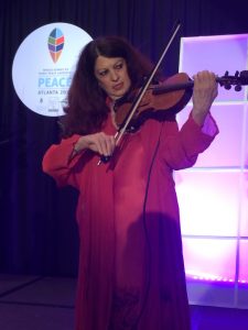 Scarlet Rivera playing the World Peace Violin